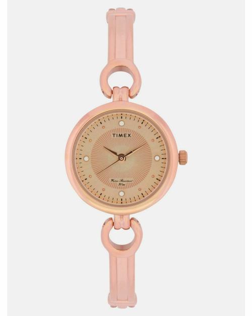 Buy Timex Analog Dial Rose GoldToned TWEL11425 Women Watch Online at