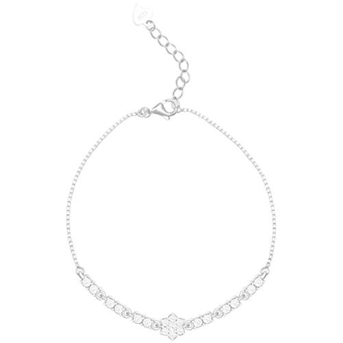 GIVA Sterling Silver Shining Star Bracelet For Women