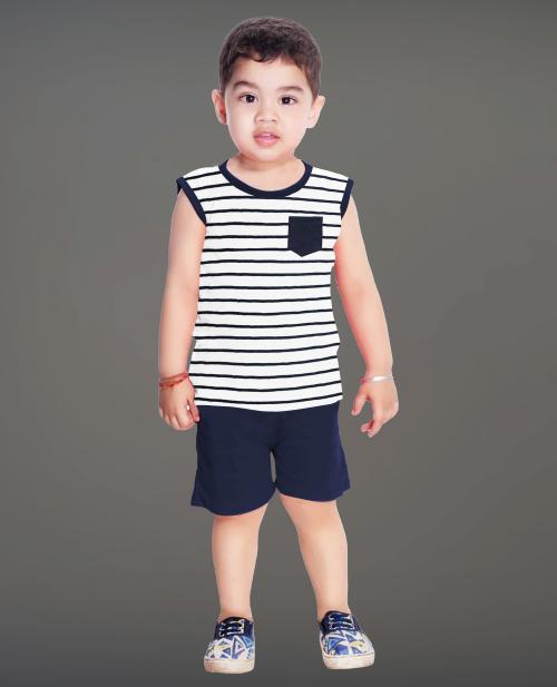 Tarsier Baby Boys Cotton Clothing set ( 2-3 years )( stripesl/s )