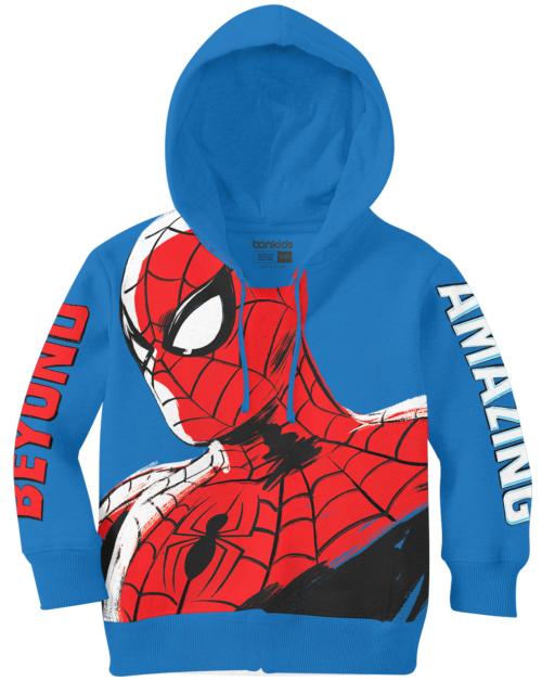 Amazing Spiderman Blue Boys Hoodie