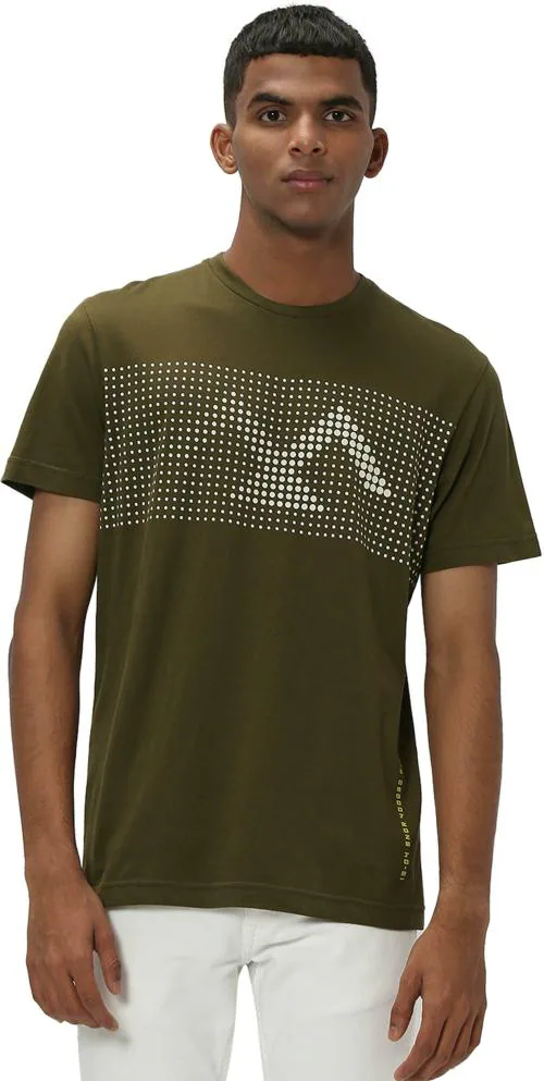 Mufti Mufti White Graphic Print T-Shirt