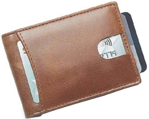 Ujjwal Cyber Men Brown Rfid Money Clip