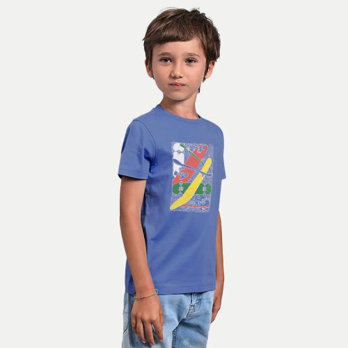Rad Prix Boys Blue Printed Skating T - Shirts