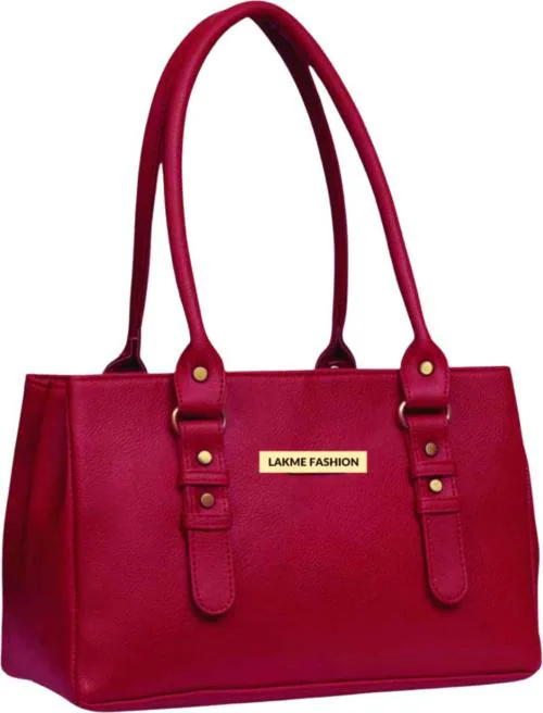 Lakme Fashion Maroon PU Shoulder Bag - 7 L