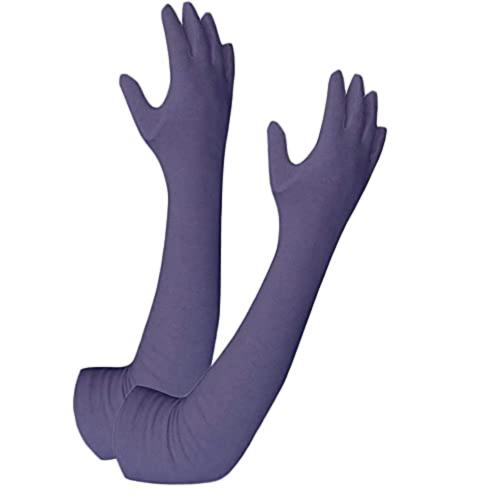 Cotson Men And Women Sunlight Protection Cotton Arm Sleeves - Protection from Dust, Pollution, Sunburn, UV Protection - Suitable For Driving, Cycling, Hiking And Sports - Full Hand Summer Gloves