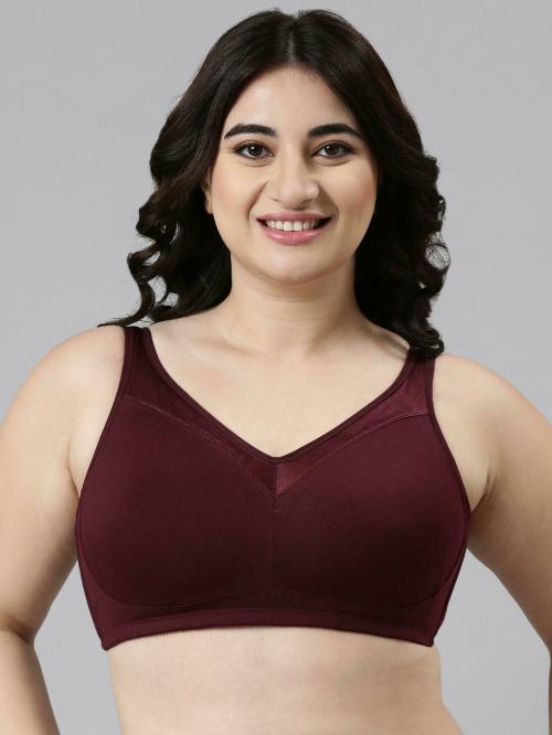 Enamor A112 Smooth Super Lift Classic Full Support Cotton Bra for Women- Full Coverage, Non Padded and Wirefree