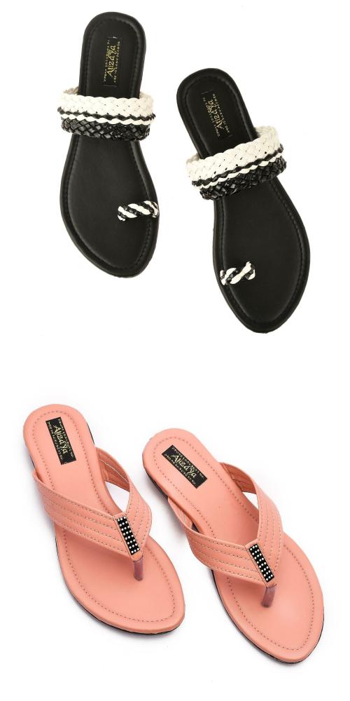 Atizaya Women combo Flats/Women sandal combo/Sandal for Women