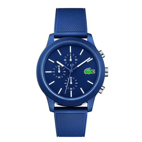 LACOSTE L.12.12 Chronograph Blue Round Dial Men's Watch- 2010970
