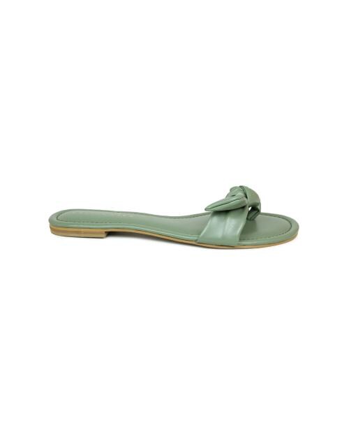 Design Crew Green Flat Sandals