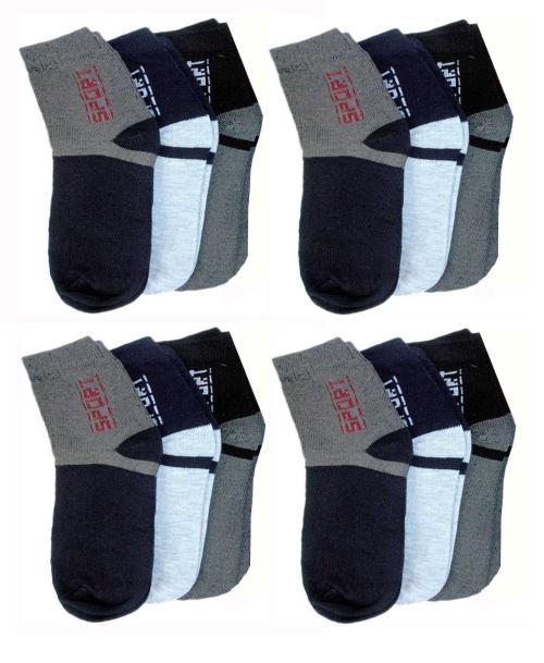 Nifter Premium ankle Length sports socks with thick cotton Multi
