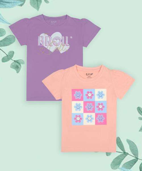 J & JP Girls Tshirts Trendy collctions - 9-10 Y