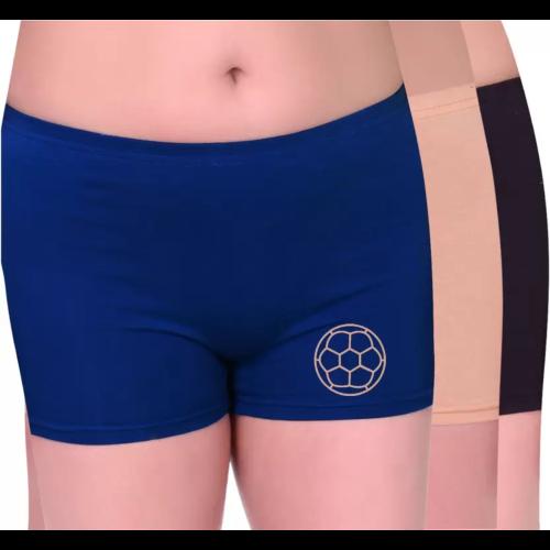 playbody Pack of 3 Women Boy Short Black, Beige, Blue Panyt
