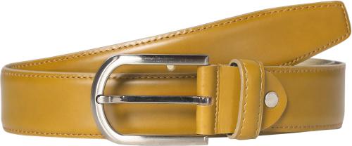 Scharf Genuine Leather Yellow Belt For Men