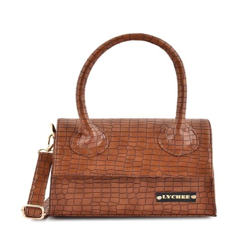 Lychee Bags women Pu Croco Finish Sling Bag