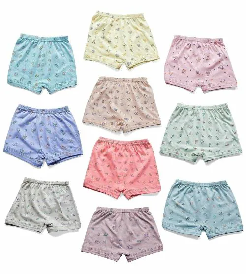 ESSA Lovely Boy's/Girl's Drawer Trunk Unisex Underwear 10 PCS Multicolour_65CM Or 4-5 Y