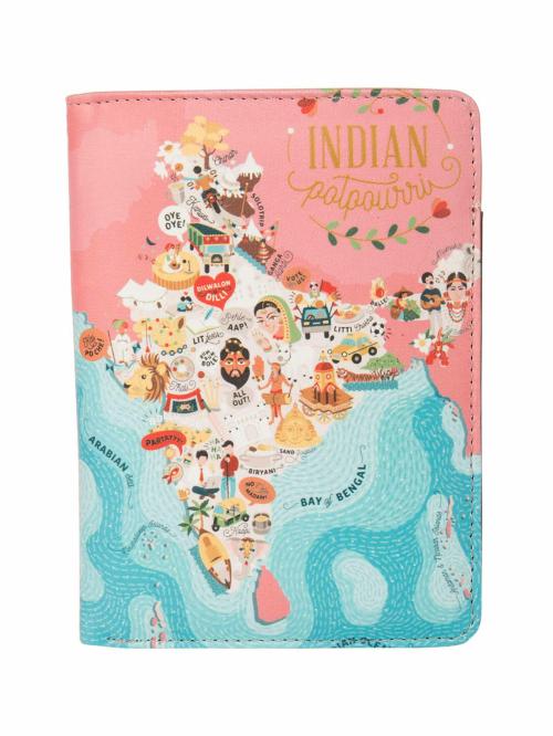 Chumbak Women Pink Passport Holder Wallet
