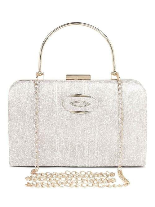 Exotic Silver Bridal Clutch For Women