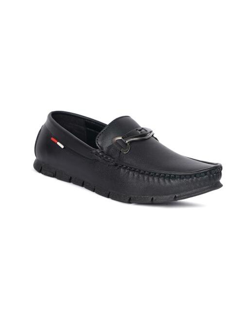 WIN9 Men Black Casual Buckle Lifestyle Loafers