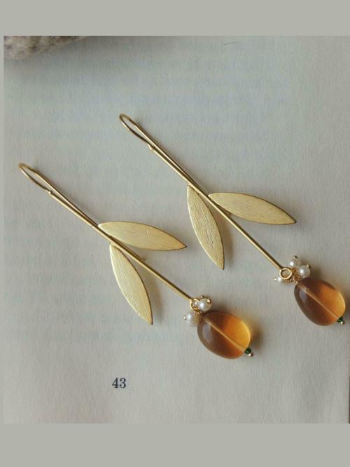 Johori Drop Earring Gold (For Women)