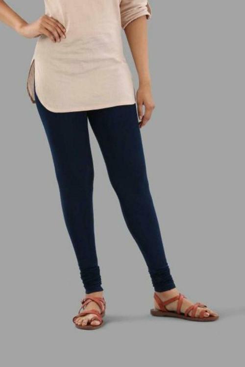 KIDDY STAR Women Dark Blue Cotton Blend Leggings - XXL