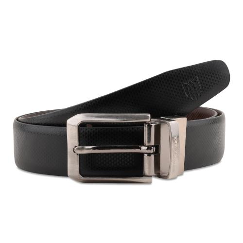 MOHRA ARBOL RS-13 Men's Formal Solid Attractive Synthetic, Genuine Reversible Leather Belt Black 36