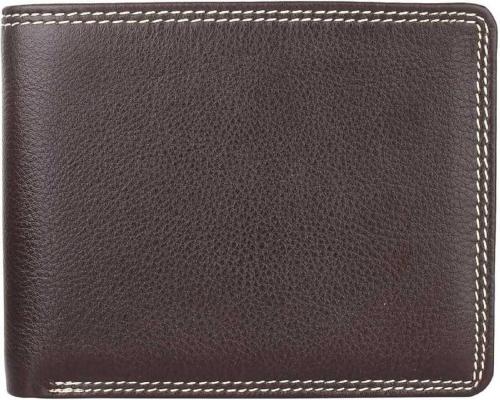 Ree Cope Brown Genuine Leather 9 Card Slots Men and Boys RFID Wallet