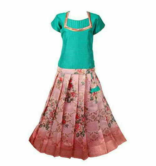 Shivangi Clothing Pattu Pavadai (4-5 Years)