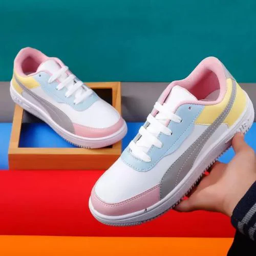 Fabbmate Light Weight Comfortable Sneakers for Women Pack of 1 Multicolor