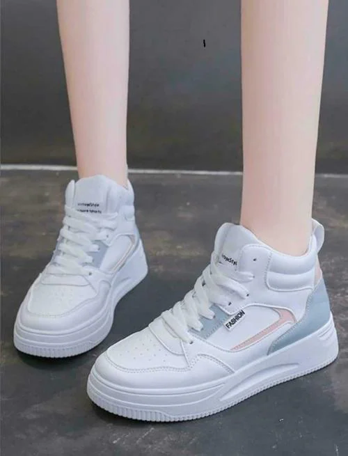 Deals4you Stylish Lightweight Comfortable White Sports Casual Shoes for Women