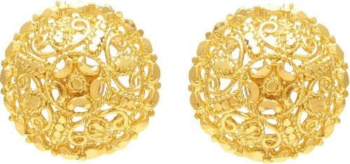 Memior Gold Plated Stud Earrings Gold (Women)