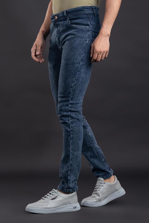 LZard Men Dark GreySlim Clean Look Stretch Jeans