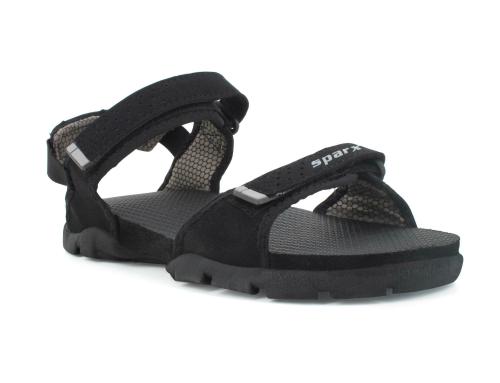 Sparx Black Sports Sandals For Men