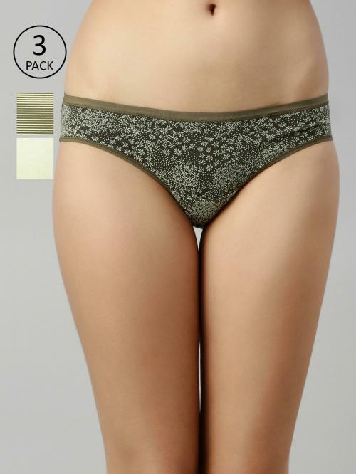 Enamor CB01 Full Coverage Low Waist Stretch Cotton Bikini Panty with Antimicrobial and Stain Release Finish