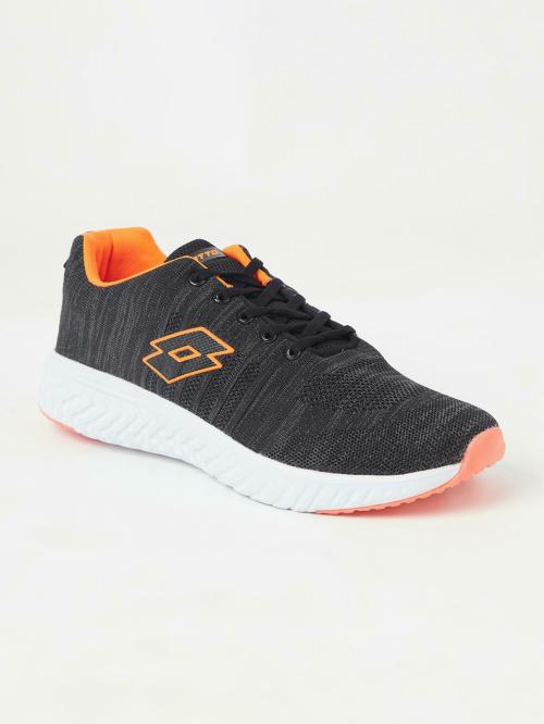 Lotto Men Ricco Black/ Orange Running Shoes