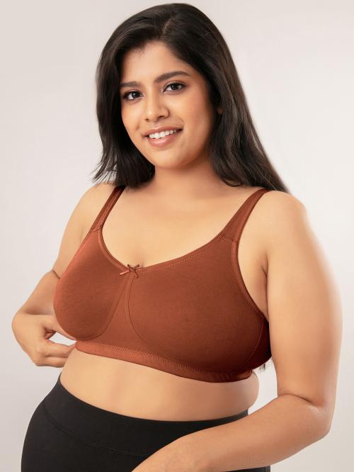 Nykd Flawless Me Breast Separator Rich Cotton Bra - Non Padded, Wireless, Full Coverage