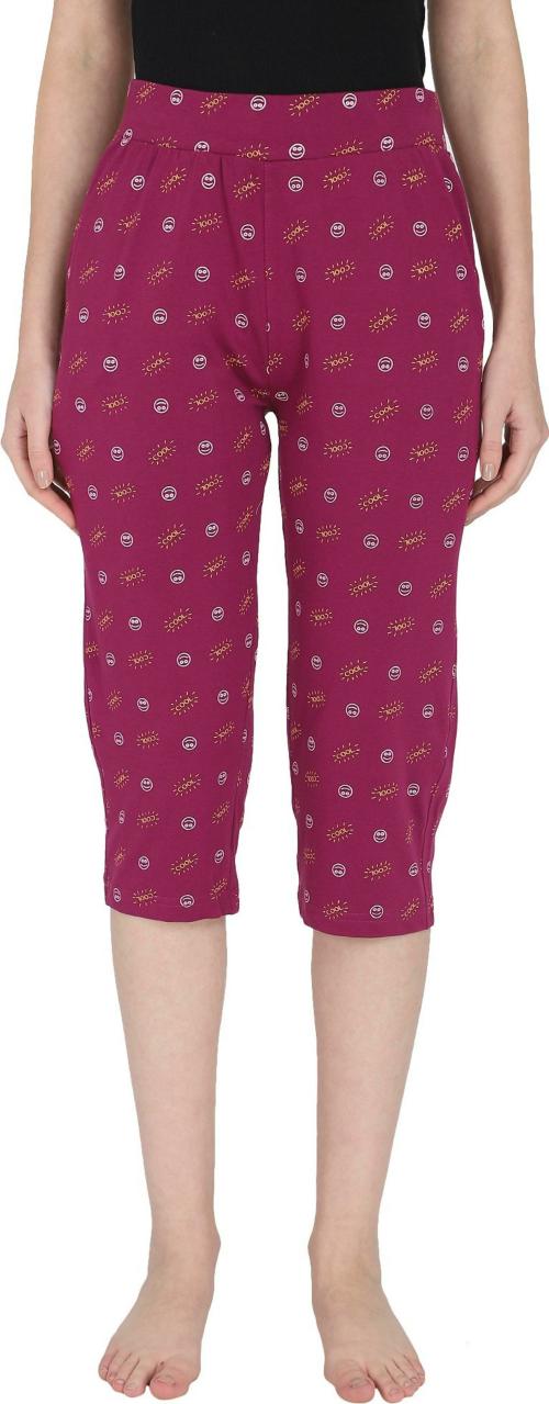 PROTEENS Womens Orchid Solid Cotton Capri