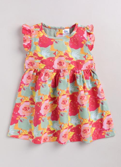 Dear To Dad Half Frill Sleeve Frock