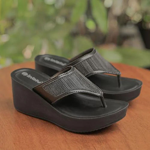 INBLU WE CARE FOR YOUR FEET Women Wedges Sandal | Lightweight | Anti-Skid (AX13)