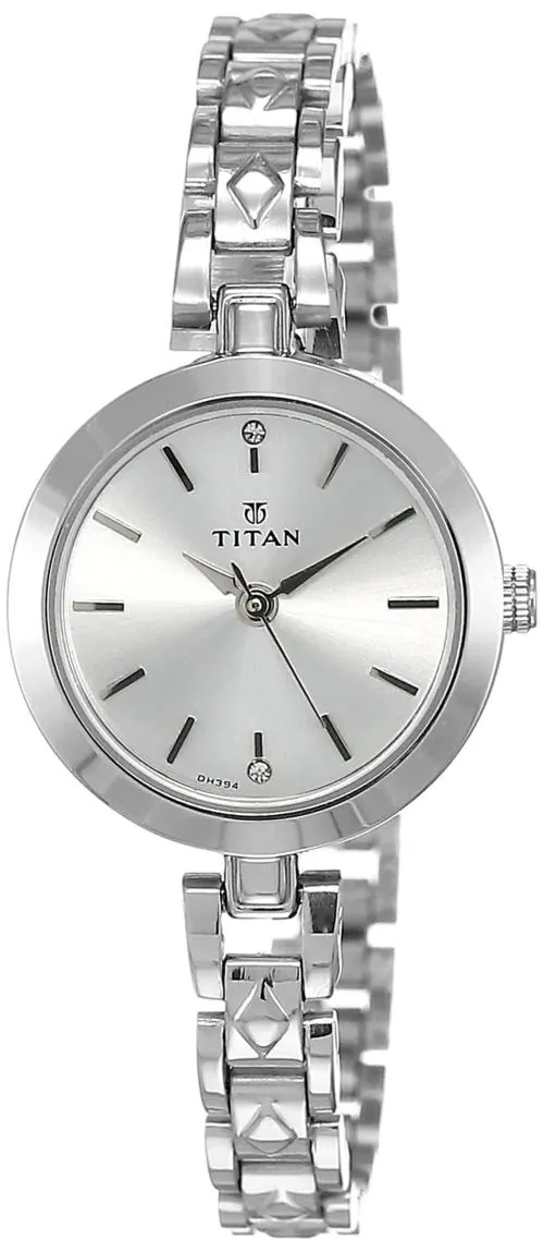 Titan Analog Dial Silver Band Silver Karishma Watch Nm2598Sm01 For Womens