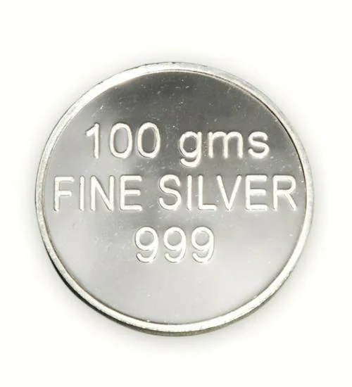 Euphoria Jewellery 100 Gms Silver Coin 999 Purity (Pack of 1)