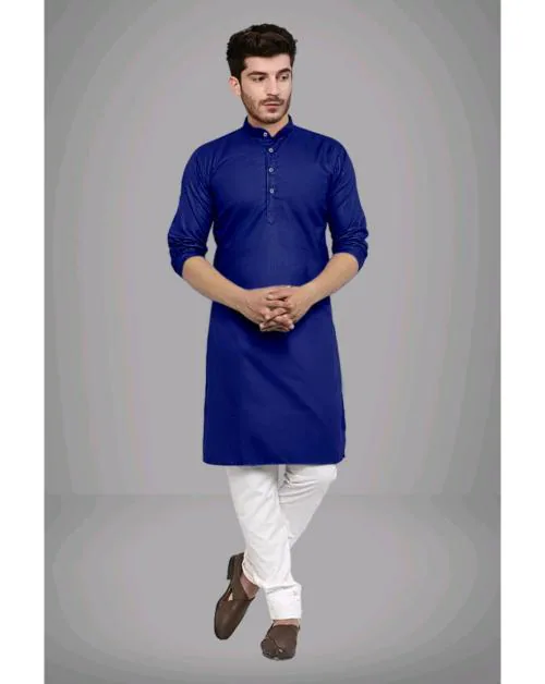 Trustous Present Men's Cotton Kurta With Pyjama Sets.