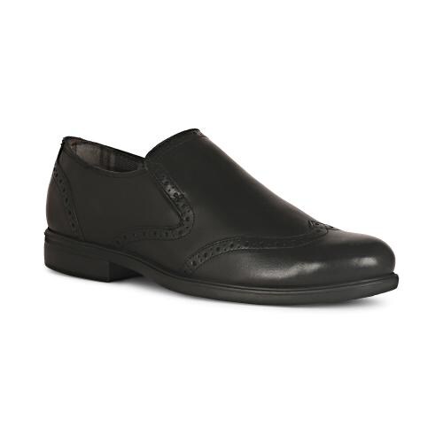 Feet First Leather Slip On Formal Shoes for Men, Black