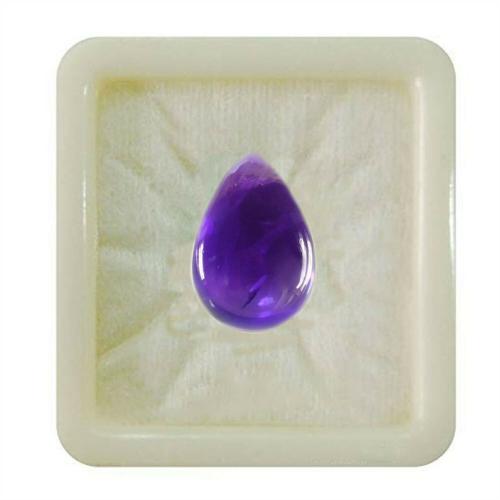 55Carat Natural Amethyst at Wholesale Rate 2.25 Ratti 2.04 Carat Cabochon Pear Shape Jamunia Loose Gemstone1 Pcs