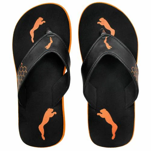 COZY WEAR Men's Plush House Slippers: Ultimate Comfort for Relaxation ( G-119 Orange 10 )