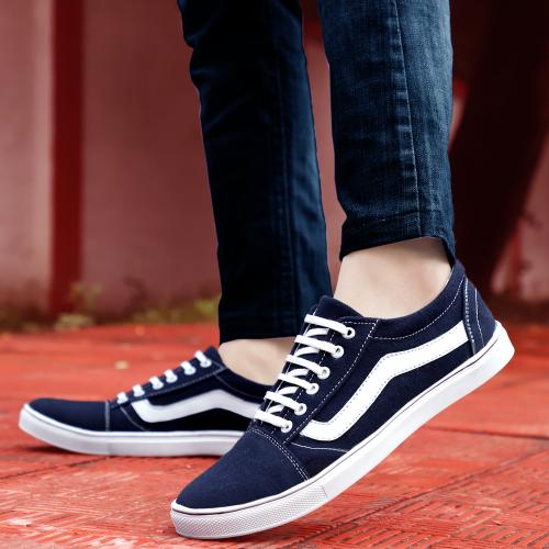 Inklenzo Black Casual Shoes Sneaker Canvas for Mens Daily use Shoe for Boys Shoe for Men