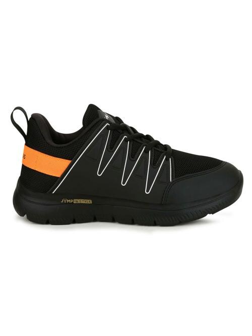 RYME JR Black Kids Sports Shoes