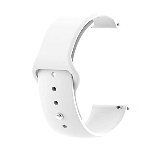 NOTYEX White Silicone Strap Band Compatible With Samsung Galaxy Watch For Men & Women-adult
