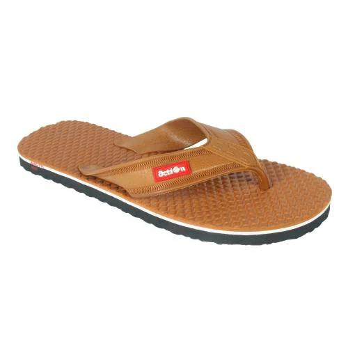 Action Tan Flip Flops for Men