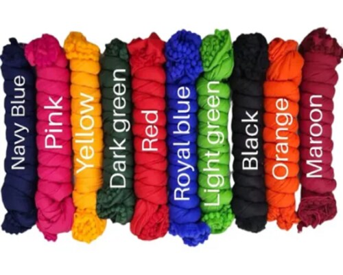 NAKODA CREATION COTTON BLEND SOLID DUPATTA PACK OF 10