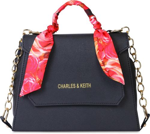 Msk Collection Black Pu Handbag For Women